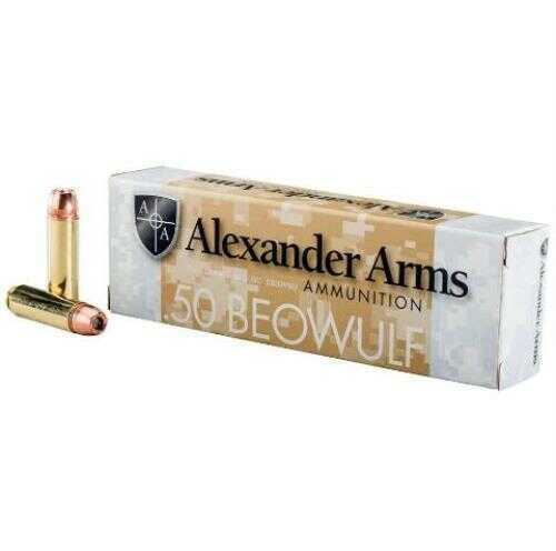 50 Beowulf 350 Grain Hollow Point 20 Rounds Alexander Arms Ammunition